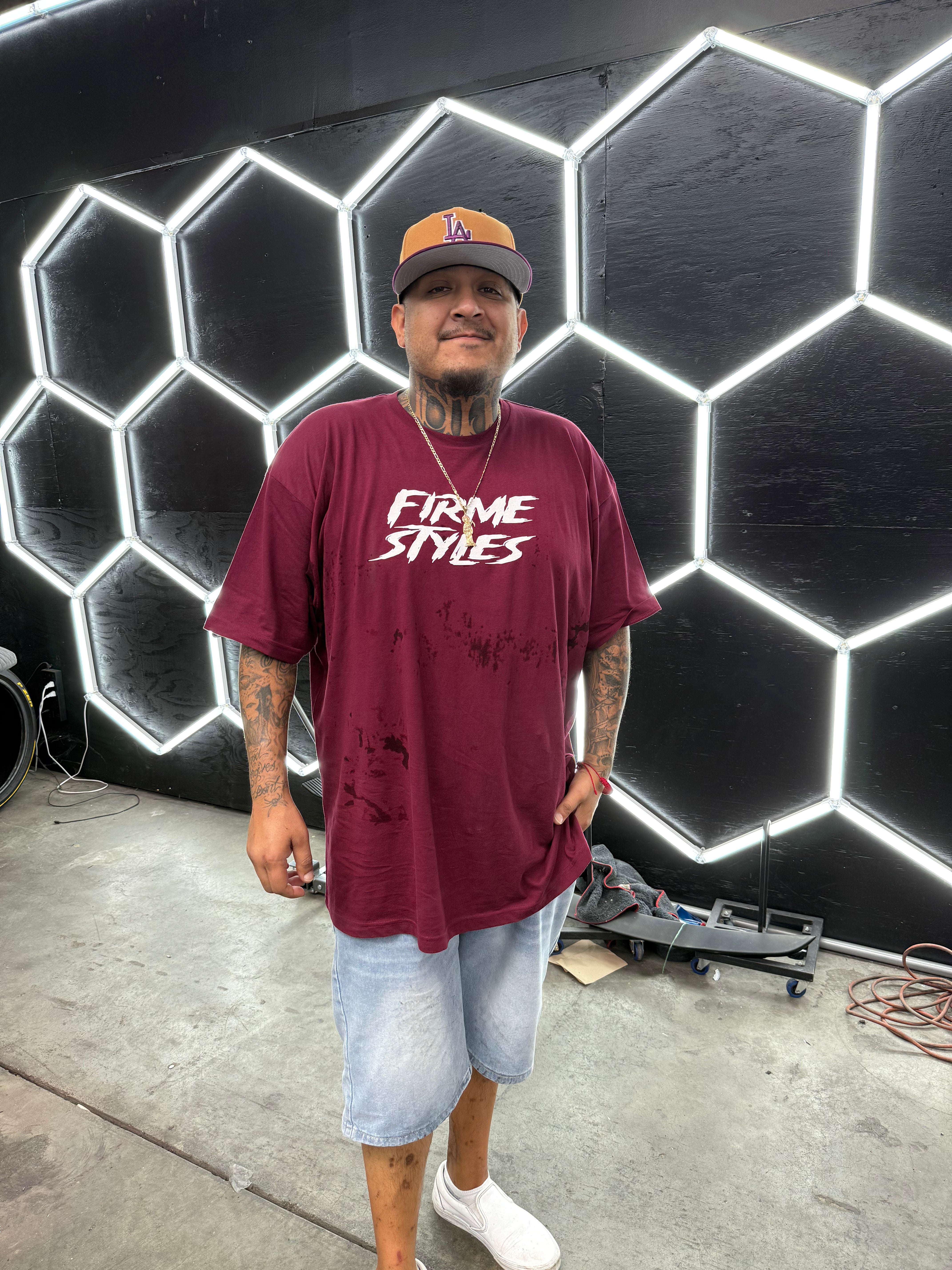 Burgundy Firme Styles T-shirt